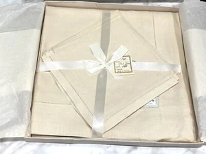 Irish Linen 5 Pc Table Set Cloth & 4 Napkins From Bullock's Los Angeles - Picture 1 of 6