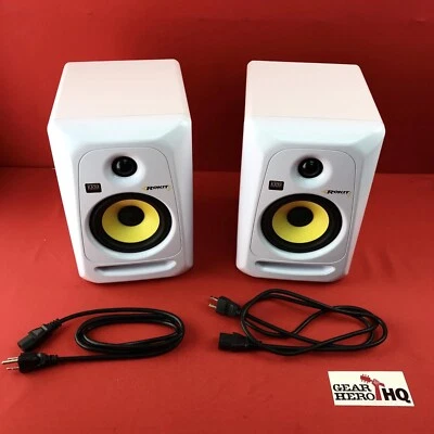 KRK ROKIT 5 G3 5" Powered Studio Monitor- White (Pair) Excellent Condition - Image 1 of 2