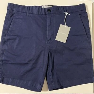 Mens Everlane The Midweight Chino 7” Slim Short Size 34 Navy New - Picture 1 of 8