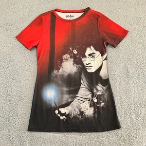 Harry Potter Deathly Hallows All Over Print T-Shirt Dress / Size Large - Picture 1 of 5