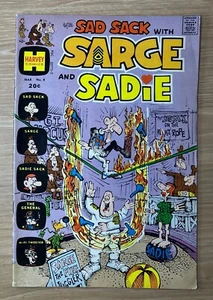 Sad Sack With Sarge And Sadie #4 Harvey Comics Bronze Age Army Life vg - Picture 1 of 3