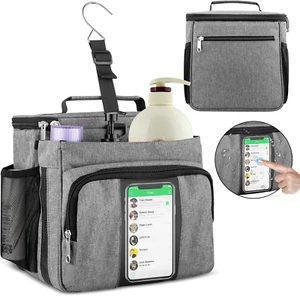 Portable Shower Caddy Tote Bag for College Dorm Travel, Separate Compartment, La - Picture 1 of 12