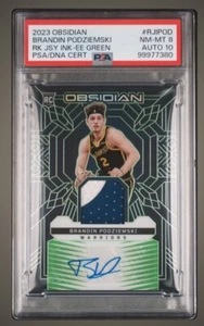 BRANDIN PODZIEMSKI 2023-24 OBSIDIAN RPA ROOKIE PATCH RC AUTO /25 PSA 8 AUTO 10 - Picture 1 of 3