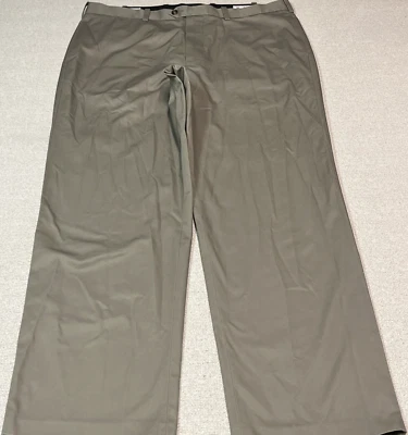 John W. Nordstrom 无皱斜纹休闲裤男式 38/32 米色 100% Supima 棉 — 第 1/4 张图片