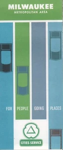 1963 Cities Service Road Map: Milwaukee Metropolitan Area NOS - Picture 1 of 1