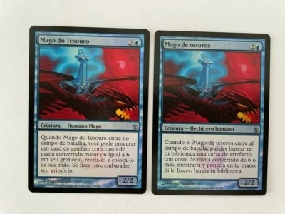 MTG 2X PORTUGUESE FOIL MIRRODIN BESIEGED TREASURE MAGE MINT MAGIC THE GATHERING - Image 1 of 4