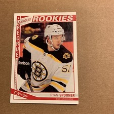B99 2013/14 O Pee Chee Marquee Rookie #565 Ryan Spooner Boston Bruins￼