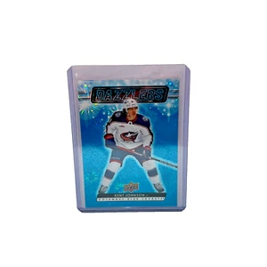 2023-024 Upper Deck Extended Blue Dazzlers #102 Kent Johnson Blue Jackets - Picture 1 of 4