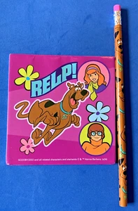 NEW Scooby-Doo! "RELP!" Pink Notepad & New Brown Pencil - GREAT STOCKING STUFFER - Picture 1 of 4