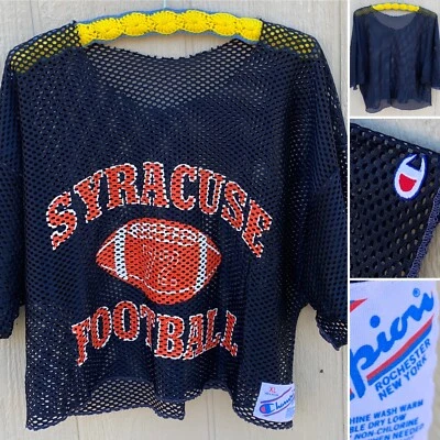 Syracuse Football 72 Jersey Nylon Mesh Size XL Champion Rochester NY Made In USA - Image 1 of 4