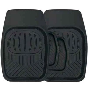 Durable 4PC Set - Rubber Tray Floor Mats - All-Weather Protection For Car/Van - Picture 1 of 3