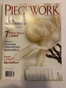 PIECEWORK Magazine July August 2011 Knit Needlework Embroidery Medallion - Picture 1 of 3