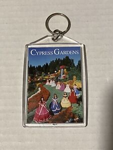 Porte-clés vintage Cypress Gardens souvenir du premier parc à thème de Floride refuge d'hiver