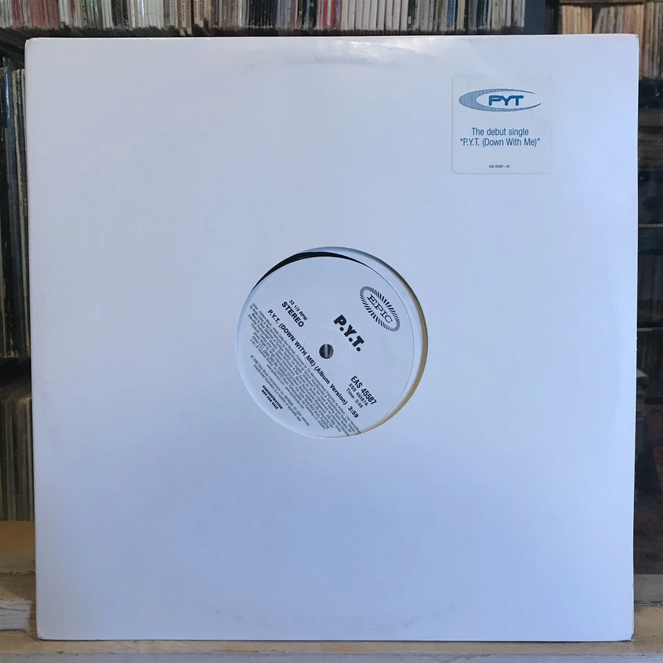 [EDM/DANCE/RAP]~NM 12"~P.Y.T.~PYT~'P.Y.T (Down With Me)'~[x3 Mixes]~2000 - Image 1 of 3