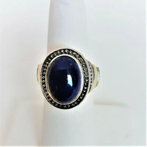 Lapis Lazuli Stone Sterling Silver Ring - Picture 1 of 6
