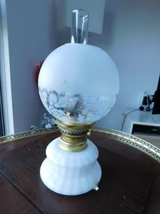 Holmegaard Lamp Type Dagmar Mini Parfume White Milk Glass with Shade & Chimney - Picture 1 of 11