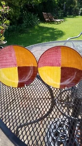 Eva Zeisel For Schramberg Cubist Art Deco Pair Of Plates Clarice Cliff Era - Picture 1 of 11