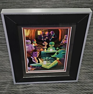  Juego de impresión de marco de 6x8 de Disney Star Wars Cantina Greedo Han Solo Jeff Granito de 1  Foto 1 de 4
