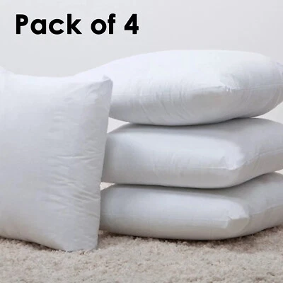  Pack of 4 Extra Deep Filed All Sizes Cushion Pads Inserts Fillers Scatters - Image 1 of 4