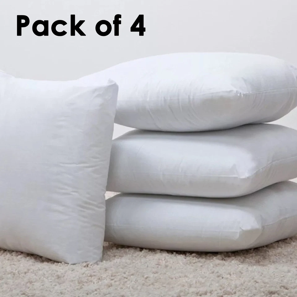  Pack of 4 Extra Deep Filed All Sizes Cushion Pads Inserts Fillers Scatters - Image 1 of 4