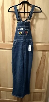 Mono vaquero con tirantes monos vaqueros de granjero adornos de amor 26” entrepierna pequeño Foto 1 de 4