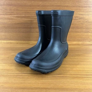 Crocs Allcast Regen Muck Stiefel Gummi wasserdicht zum Überziehen schwarz Herren Größe 13 - Bild 1 von 9