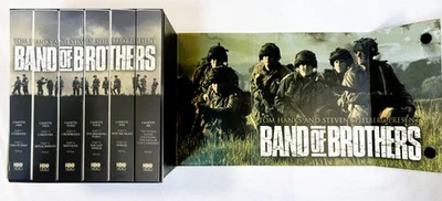 Band of Brothers HBO VHS Box Set (6 Cassettes) Tom Hanks Spielberg WWII Series - Image 1 of 4