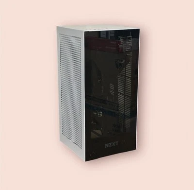 @NO AIO/READ DESCRIPTION@ Mini ITX WHITE Gaming PC Case + 650w PSU NNZ05ND ND - Image 1 of 4