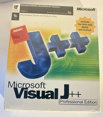 Microsoft Visual J++ Professional Edition, Brand New, Sealed! - Image 1 of 4