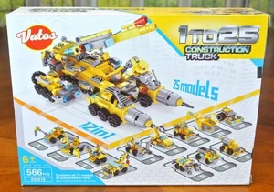 Vasos Construction Truck Set Toy STEM Building Science 566 PCS 25 Models - Picture 1 of 1