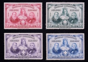 Conjunto completo de estampillas de póster XF de exposición filatélica del centenario de Estados Unidos LSS 1947 - Imagen 1 de 2