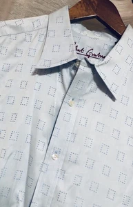 NeW Robert Graham Button Up Square Printed L/S Casual Shirt Men’s Sz 2XLT TALL  - Picture 1 of 5