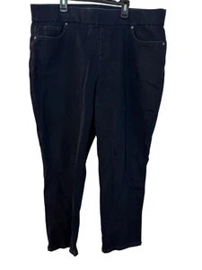 Style & Co Damen XL Knöchelhose Polyester Spandex Mischung schwarz Slim Fit dehnbar - Bild 1 von 6