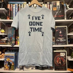 Vintage 1970s 1980s Raglan Ringer Funny Ironic Parody T Shirt Size S Prison  - Picture 1 of 3