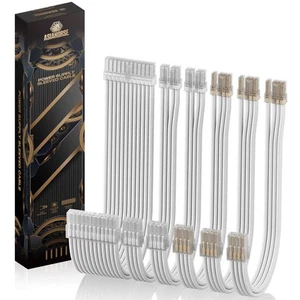 AsiaHorse PSU Cable Extension Kit of Clear Connector, 24Pin/4+4 EPS/6+2 PCI-E... - Picture 1 of 8