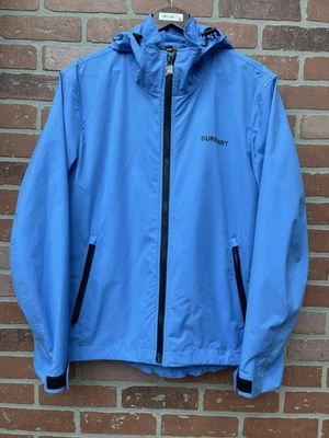 Talla L - Chaqueta cortavientos Burberry azul claro Foto 1 de 4