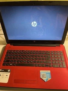 Red HP Notebook Laptop - Picture 1 of 9