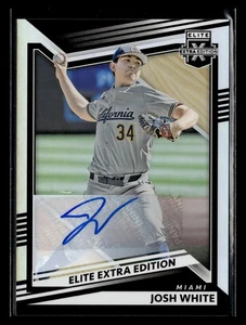 Josh White 2022 Panini Elite Extra Edition Rookie Auto #142 Miami Marlins RC - Picture 1 of 2