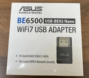 Adaptador USB ASUS BE6500 USB-BE92 Nano WiFi7 - Nuevo - Imagen 1 de 2