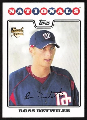 2008 Topps Ross Detwiler #92 Rookie Washington Nationals - Image 1 of 2