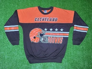 Vintage NFL Cleveland Browns Size Large Pull Over Sweater 90's - Made in USA - Bild 1 von 9