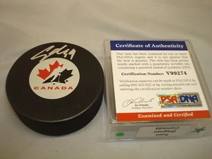 Sam Gagner Signed Team Canada Hockey Puck Autographed PSA/DNA COA 1A - Picture 1 of 3