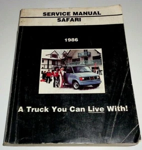 GMC Safari 1986 M-Van Service Shop reparación manual X-8630 - Imagen 1 de 3
