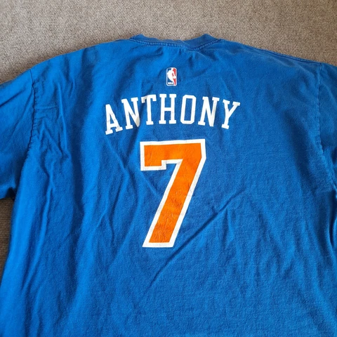 Carmelo Anthony NY Knicks Player Number Shirt XL Adidas NBA Apparel Men Cover
