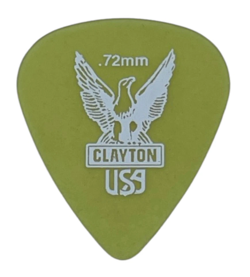 Clayton Ultem Gold - Standard - 0,72 mm (1,6 oder 12 Stück) Plektren