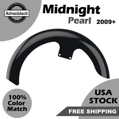 Guardabarros delantero Advanblack Midnight Pearl 21" Reveal Wrapper Hugger para 09+ Harley Foto 1 de 4