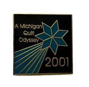 A Michigan Quilt Odyssey 2001 Lapel Pin - Picture 1 of 1