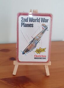 Waddingtons Quartets 2nd World War Planes Top Trumps Style Card Game Complete 