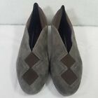 Womens Vaneli Purple Collection Pandy Gray And Brown Suede Shoes Size 6M