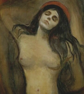 Litografía Edvard Munch Femeninas Influencers Original 1960 Primera Impresión Edición Limitada - Imagen 1 de 1